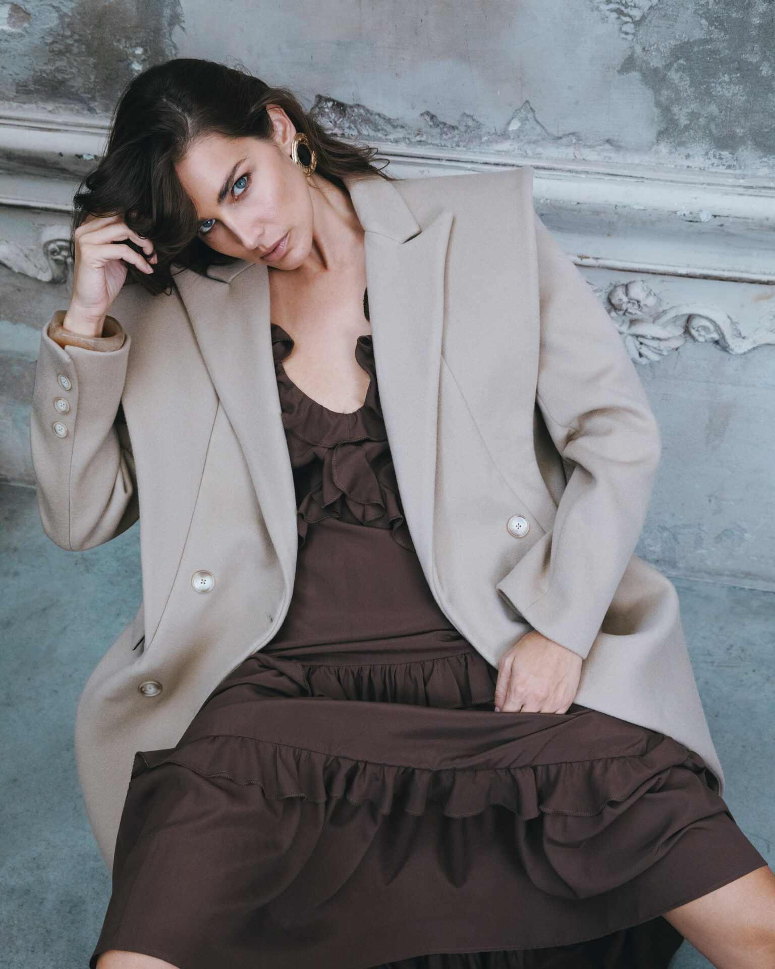 Artist Coat Long Beige — prikaz 2