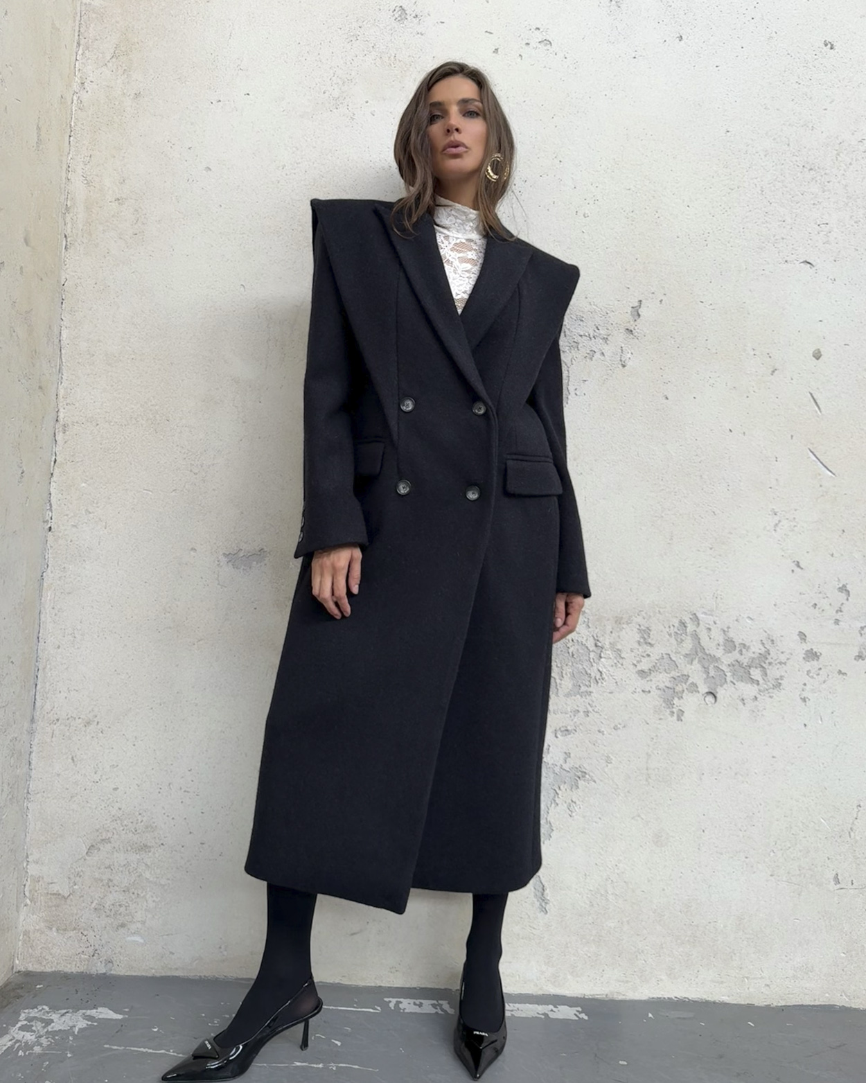 Artist Coat Long Black