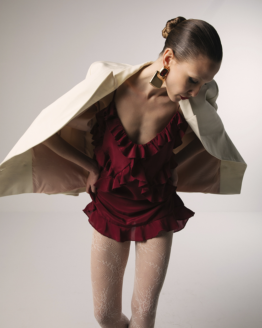 Flirt Dress Burgundy — prikaz 2