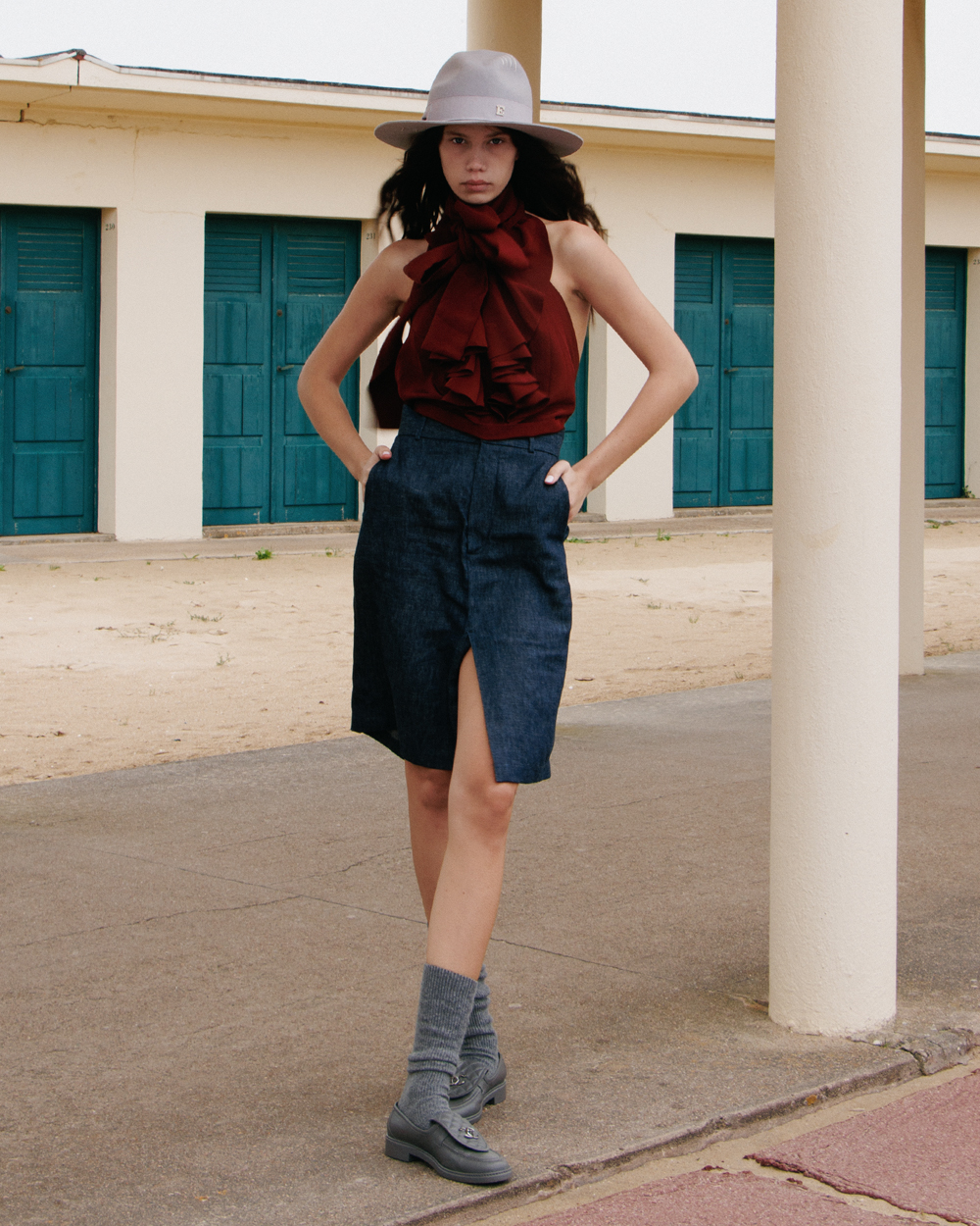 London Skirt In Denim