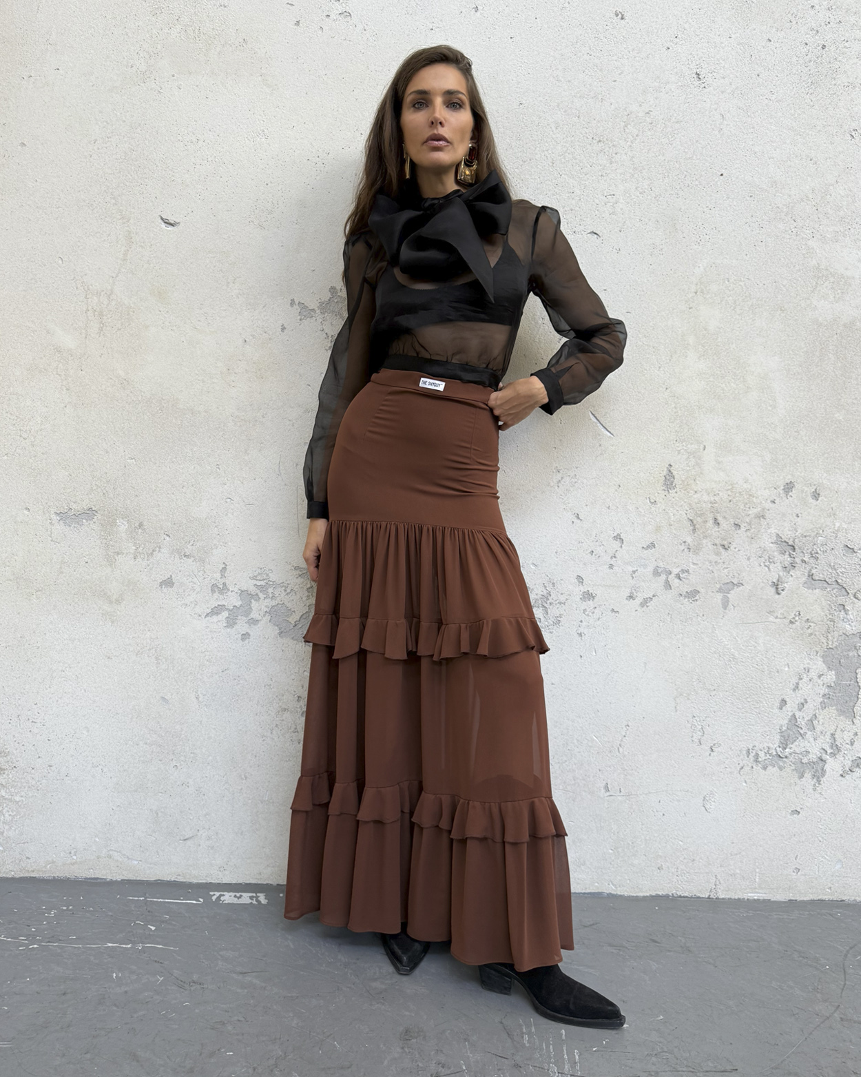 Wild Frill Skirt Brown — prikaz 3