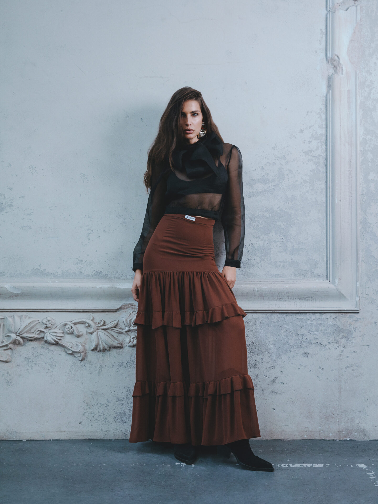 Wild Frill Skirt Brown — prikaz 5